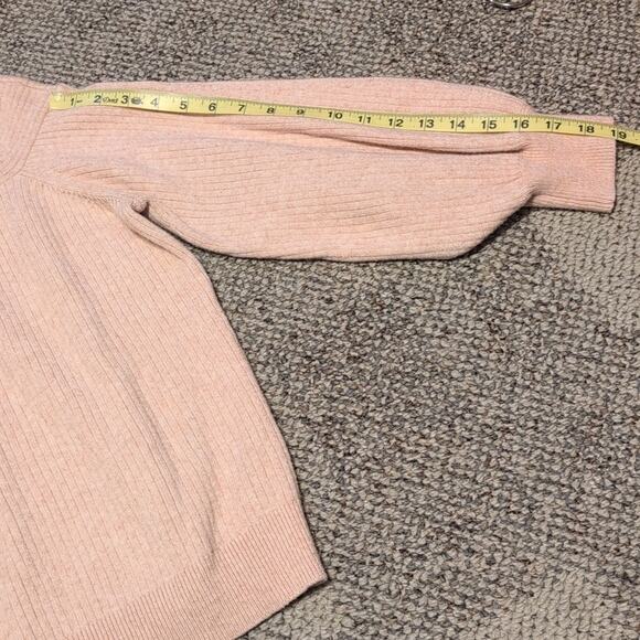Moth By Anthropologie Blush Pink Off Shoulder Sweater Size Large - Picture 5 of 7
